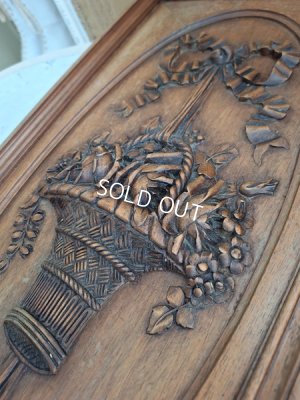画像26: ウッド花かごレリーフパネル