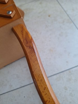 画像14: 小さな猫脚ソーイングボックス