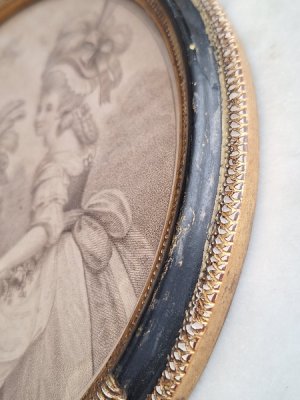 画像18: フレーム付アンティークリトグラフ画