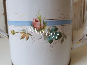 画像12: アンティ―クホーローローズ柄ポット