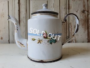 画像2: アンティ―クホーローローズ柄ポット