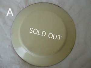 画像4: ホーロー製小鳥とローズ柄手描きプレート