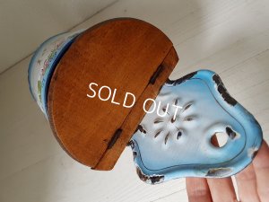 画像3: ホーロー手描きローズ柄セル缶