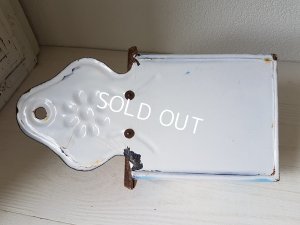 画像8: ホーロー手描きローズ柄セル缶