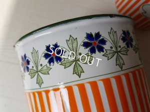 画像9: BBオレンジ花柄キャニスター