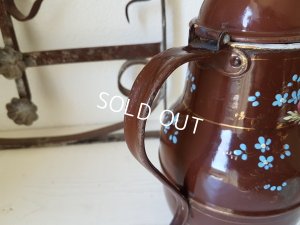 画像4: ホーローリボンとローズ柄コーヒーポット