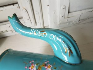 画像7: ホーロー製手描き花柄コーヒーポット