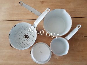 画像10: ホーロー白ブルーベル柄ウエディングセット