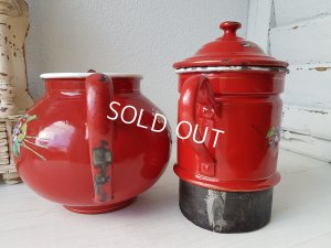 画像3: エトワール社赤すみれ柄コーヒーポット