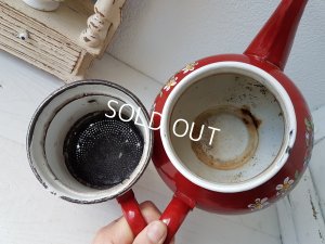 画像5: エトワール社赤すみれ柄コーヒーポット