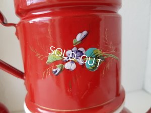 画像7: エトワール社赤すみれ柄コーヒーポット