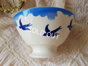 画像3: バドンヴィレーツバメ柄カフェオレボウル