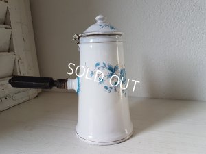 画像4: BWホーロー花柄チョコレートポット