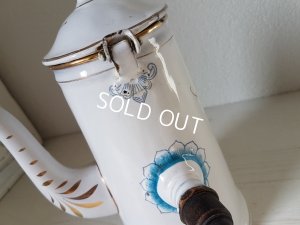 画像6: BWホーロー花柄チョコレートポット