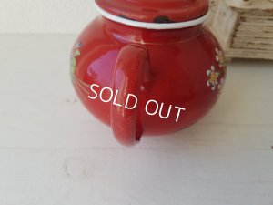 画像2: エトワール社赤すみれ柄ティーポット