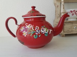 画像4: エトワール社赤すみれ柄ティーポット