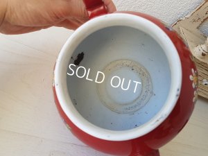 画像8: エトワール社赤すみれ柄ティーポット