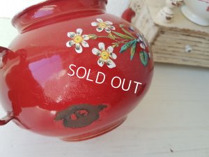 画像10: エトワール社赤すみれ柄ティーポット