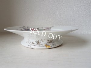 画像5: 陶器製リボンと花柄コンポート