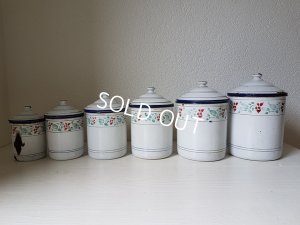 画像7: ホーロー花柄キャニスター