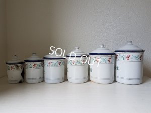 画像8: ホーロー花柄キャニスター