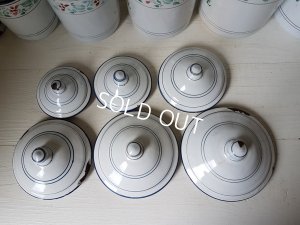 画像9: ホーロー花柄キャニスター