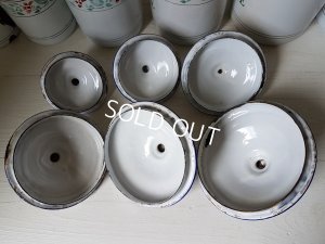 画像10: ホーロー花柄キャニスター