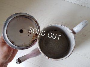 画像7: ホーローピンクローズ柄コーヒーポット