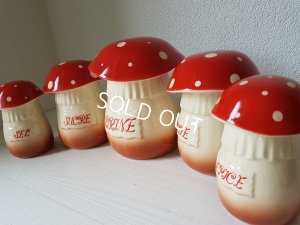 画像2: 陶器製きのこキャニスター