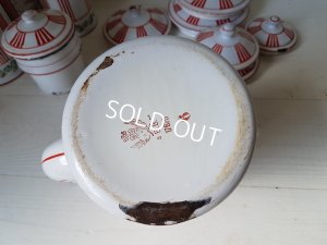 画像7: BB赤ストライプローズガーランドキャニスターとポット