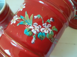 画像8: エトワール社すみれ柄キャニスター