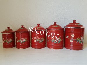 画像9: エトワール社すみれ柄キャニスター