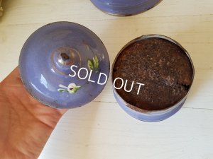 画像7: パープルホーローローズ柄コーヒーポット