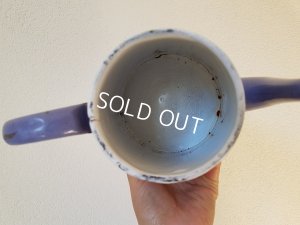 画像8: パープルホーローローズ柄コーヒーポット