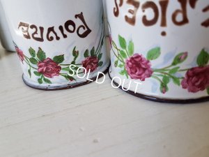 画像4: ホーローローズ柄キャニスター