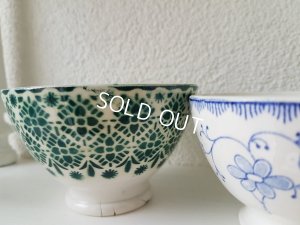 画像8: モロッコ柄とサクソニー柄カフェオレボウルセット