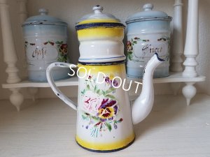 画像3: Japyイエローローズとパンジー柄コーヒーポット(リクエスト)