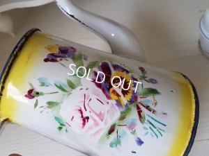 画像8: Japyイエローローズとパンジー柄コーヒーポット(リクエスト)