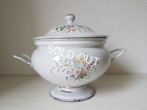 画像5: ホーロー花柄スーピエール