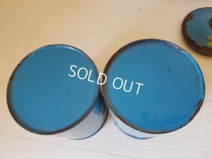 画像2: ホーローローズと小鳥柄キャニスター