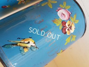 画像6: ホーローローズと小鳥柄キャニスター