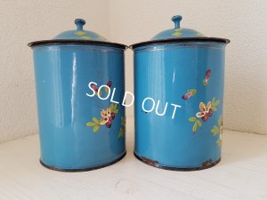 画像9: ホーローローズと小鳥柄キャニスター