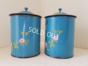 画像11: ホーローローズと小鳥柄キャニスター