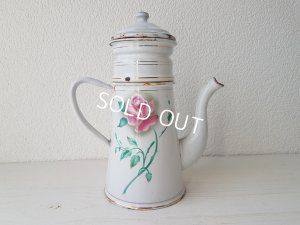 画像13: ホーローローズ柄コーヒーセット