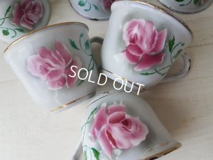 画像6: ホーローローズ柄コーヒーセット