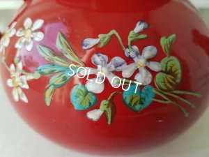 画像5:  エトワール社赤すみれ柄ティーポット