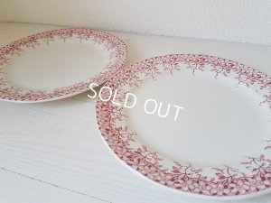 画像5: サルグミンヌ赤い花柄Florineプレートセット