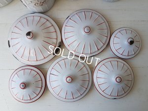 画像9: BB赤とイエロー格子柄キャニスターセット