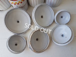 画像10: BB赤とイエロー格子柄キャニスターセット