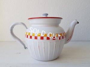 画像13: BB赤とイエロー格子柄キャニスターセット